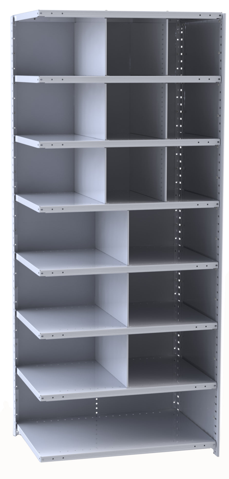 Metal Bin Shelving – Add-On Unit, 36"W x 24"D x 87"H