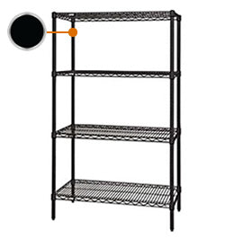 Black Epoxy Wire Shelving