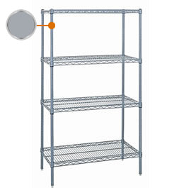 Gray Epoxy Wire Shelving