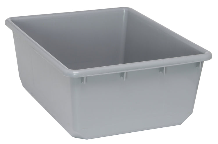 Quantum Quantub Nesting Tote – 24-1/2" x 19" x 9-1/2" – Individual Units – TUB2419-9 – Gray