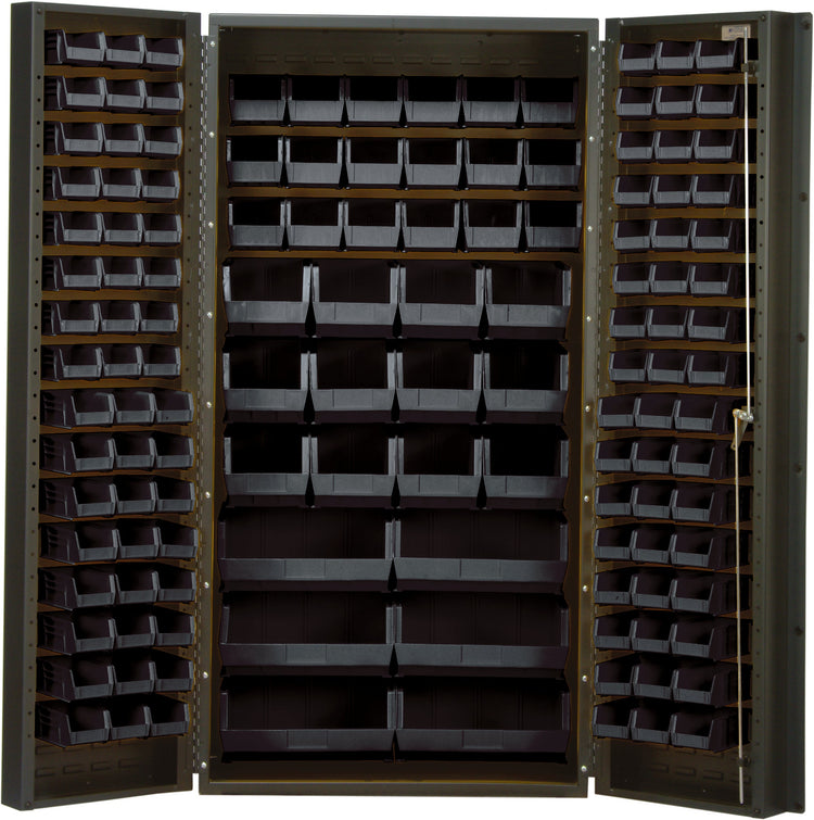 Quantum 36" Wide Storage Cabinets – 36" x 24" x 72" – QSC Series – QSC-36 to QSC-64-2S-6DS – Kit – QSC-36 – Black