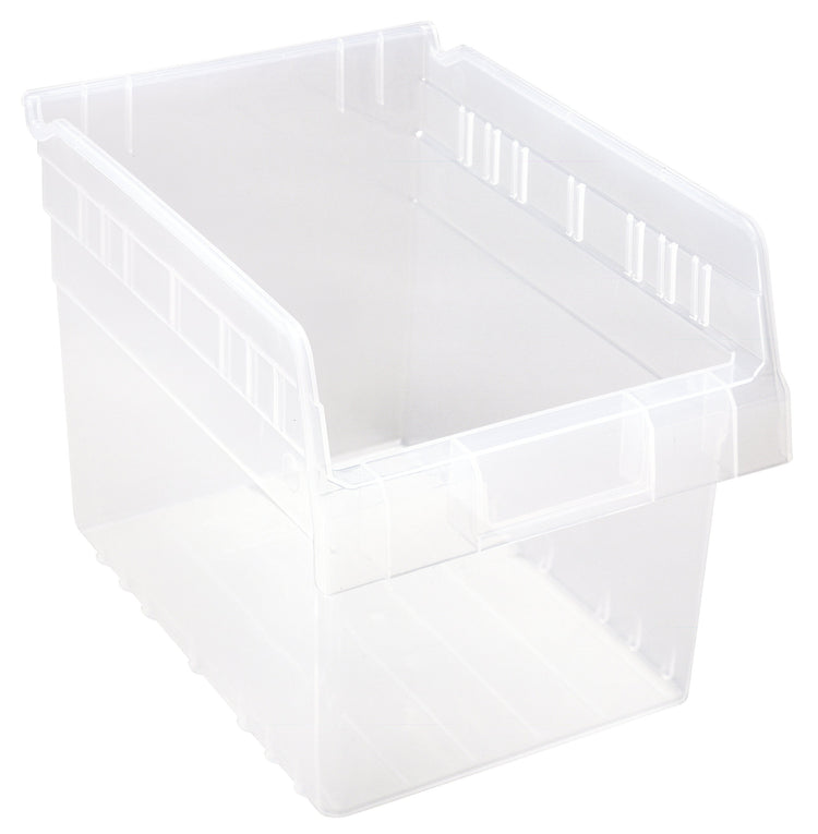 Quantum Clear-View Store-Max 8" Shelf Bins – QSB807CL to QSB816CL – Case Pack – 11-5/8" x 8-3/8" x 8" – QSB807CL – Clear