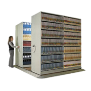 Example products in Mobile Aisle Shelving