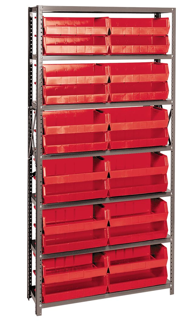 Quantum Stack & Hang Bin System – 12"D x 36"W x 75"H