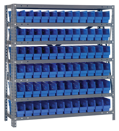 39" High - Economy Shelf Bin System w/ 7 Shelves