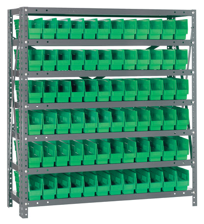 39" High - Economy Shelf Bin System w/ 7 Shelves