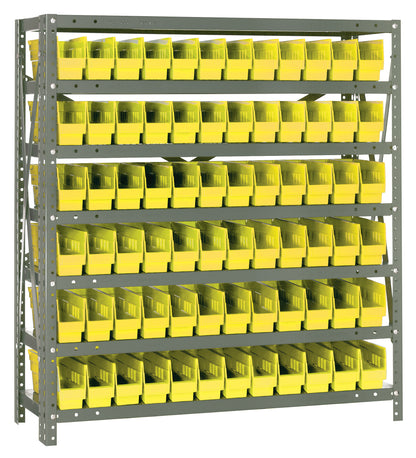 39" High - Economy Shelf Bin System w/ 7 Shelves