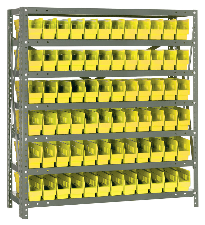 39" High - Economy Shelf Bin System w/ 7 Shelves