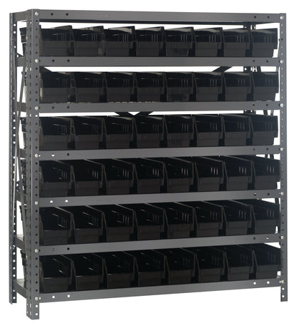 39" High - Economy Shelf Bin System w/ 7 Shelves