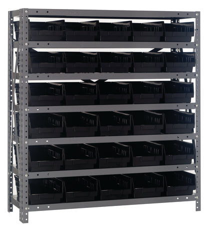 39" High - Economy Shelf Bin System w/ 7 Shelves