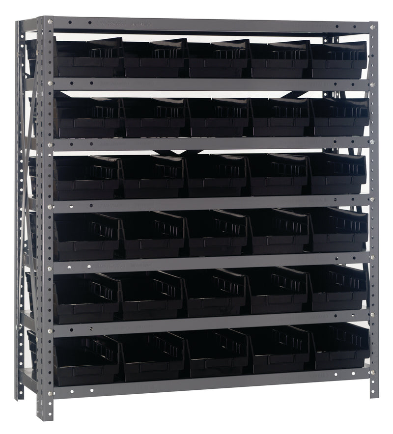 39" High - Economy Shelf Bin System w/ 7 Shelves