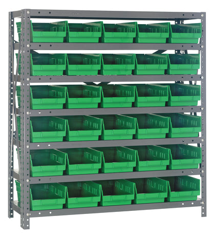 39" High - Economy Shelf Bin System w/ 7 Shelves