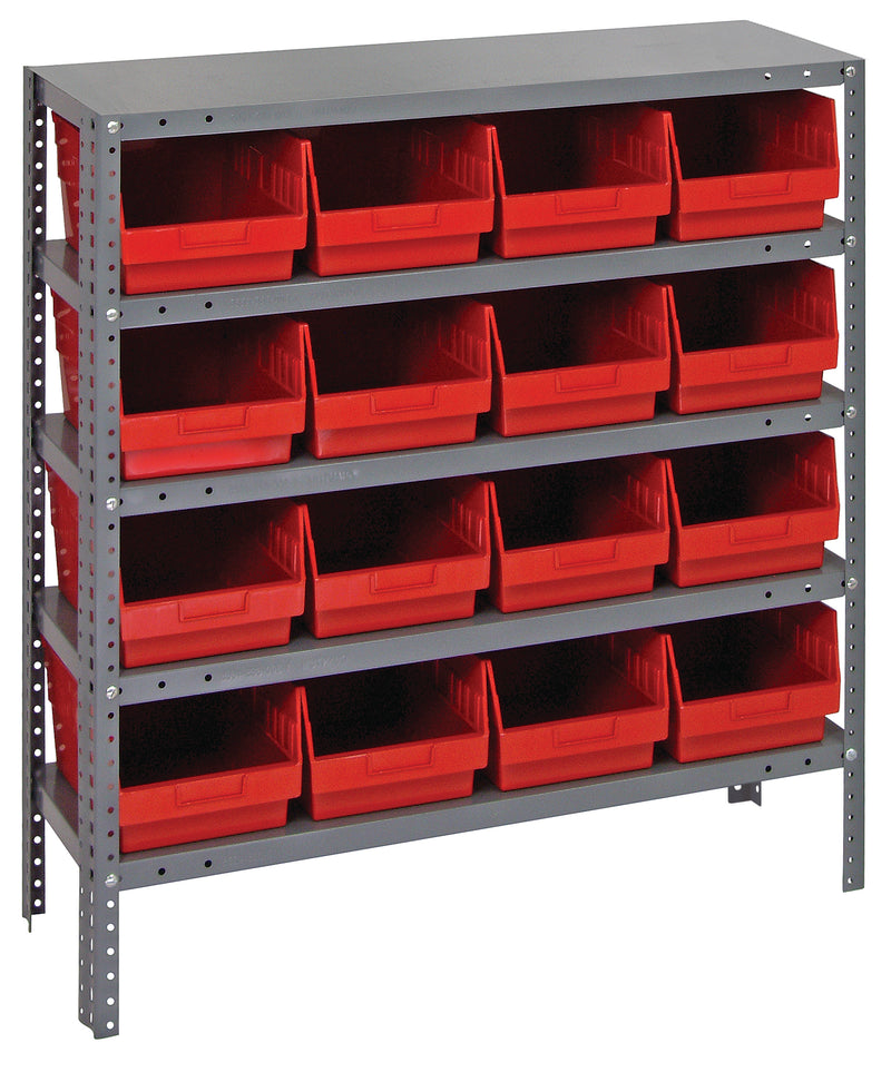 39" High - Large Bin Shelf System w/ 5 Shelves