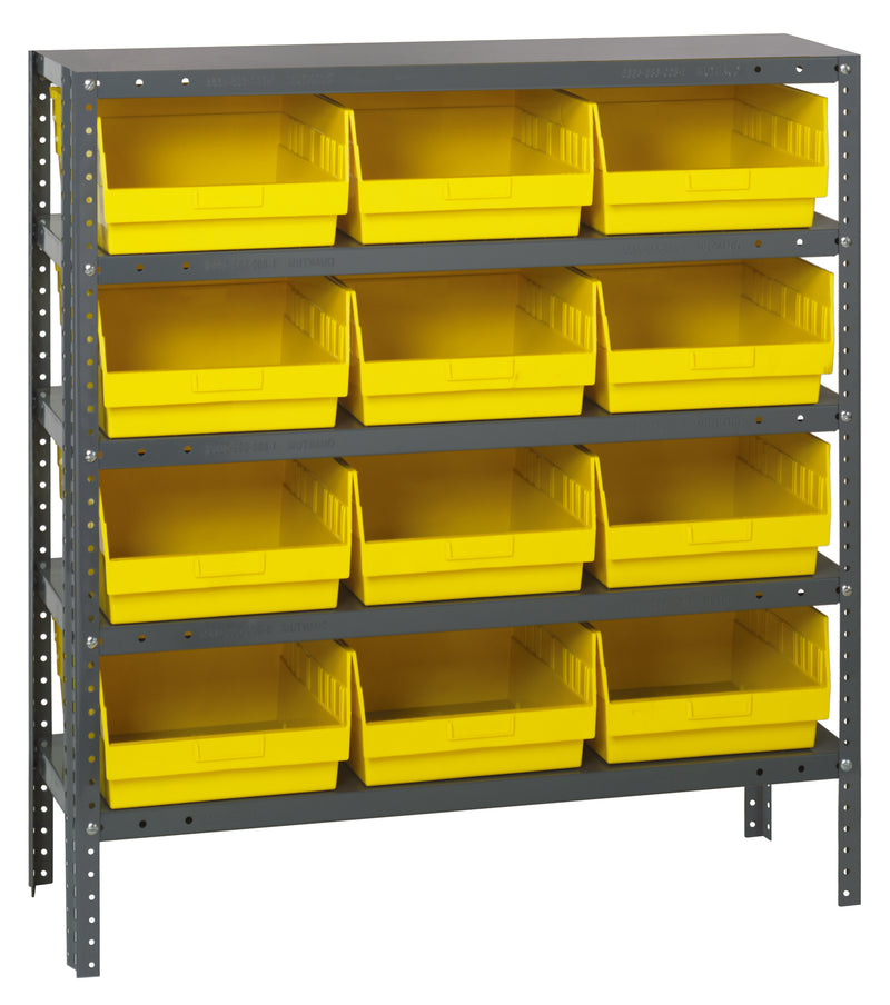 39" High - Large Bin Shelf System w/ 5 Shelves