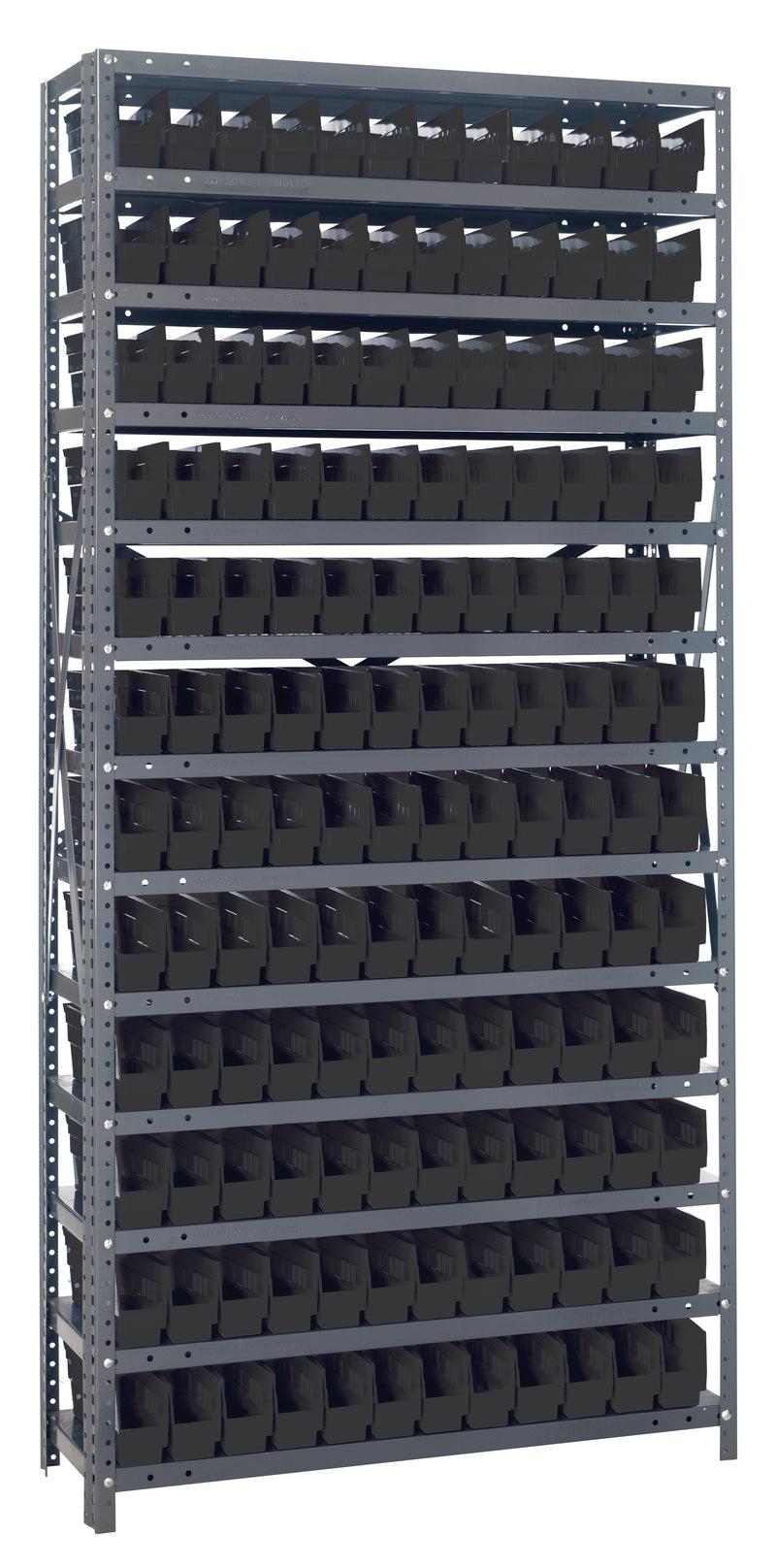 75" High - Economy Shelf Bin System w/ 13 Shelves
