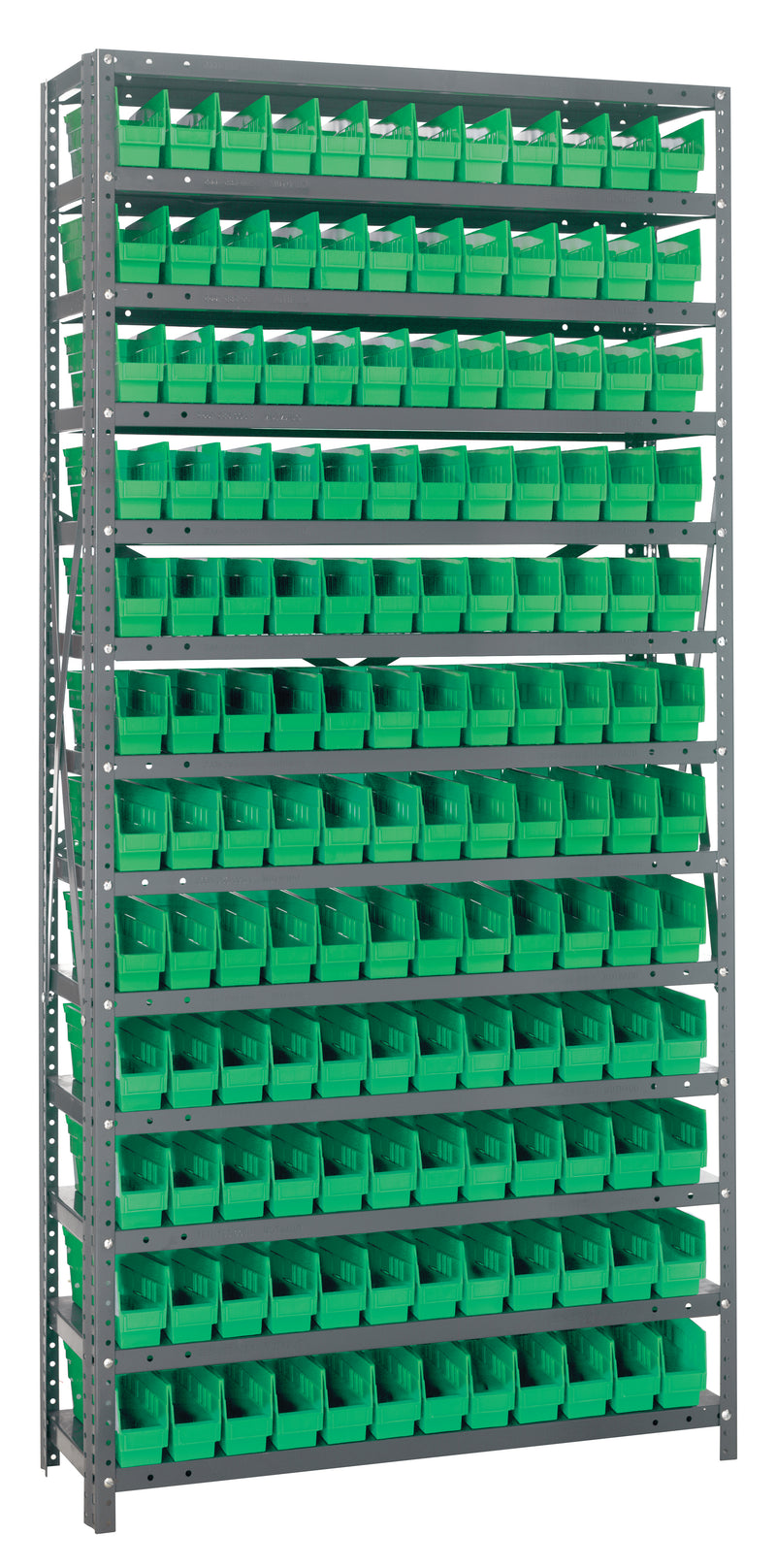 75" High - Economy Shelf Bin System w/ 13 Shelves