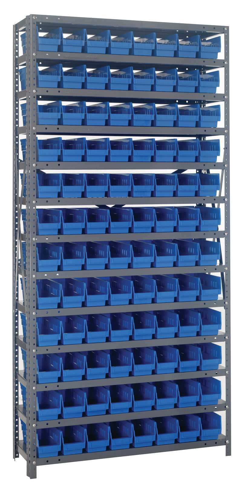 75" High - Economy Shelf Bin System w/ 13 Shelves