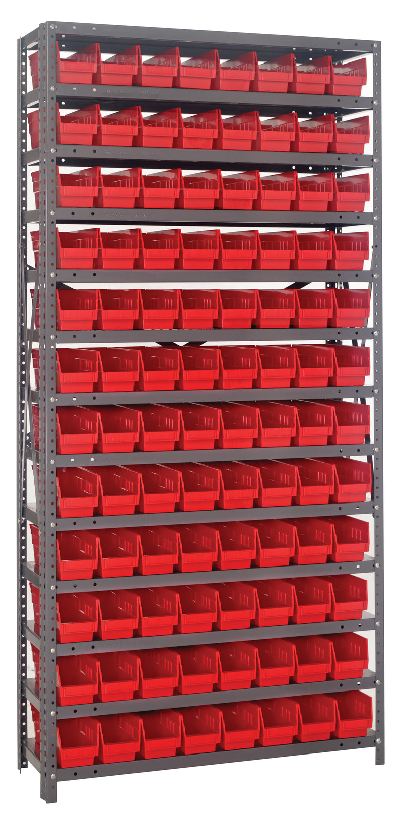 75" High - Economy Shelf Bin System w/ 13 Shelves