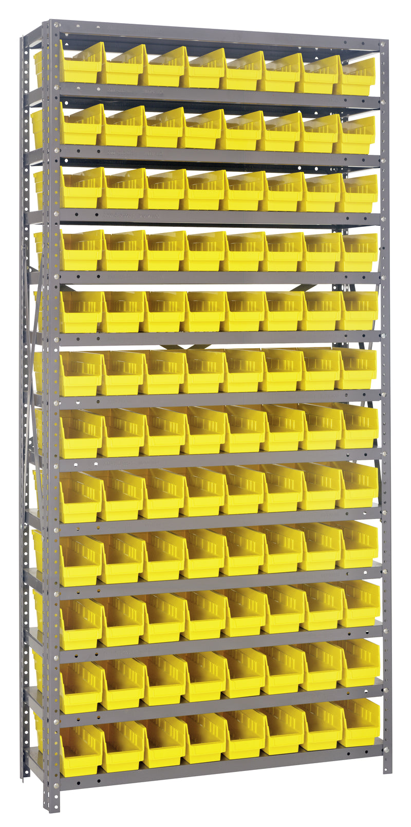 75" High - Economy Shelf Bin System w/ 13 Shelves