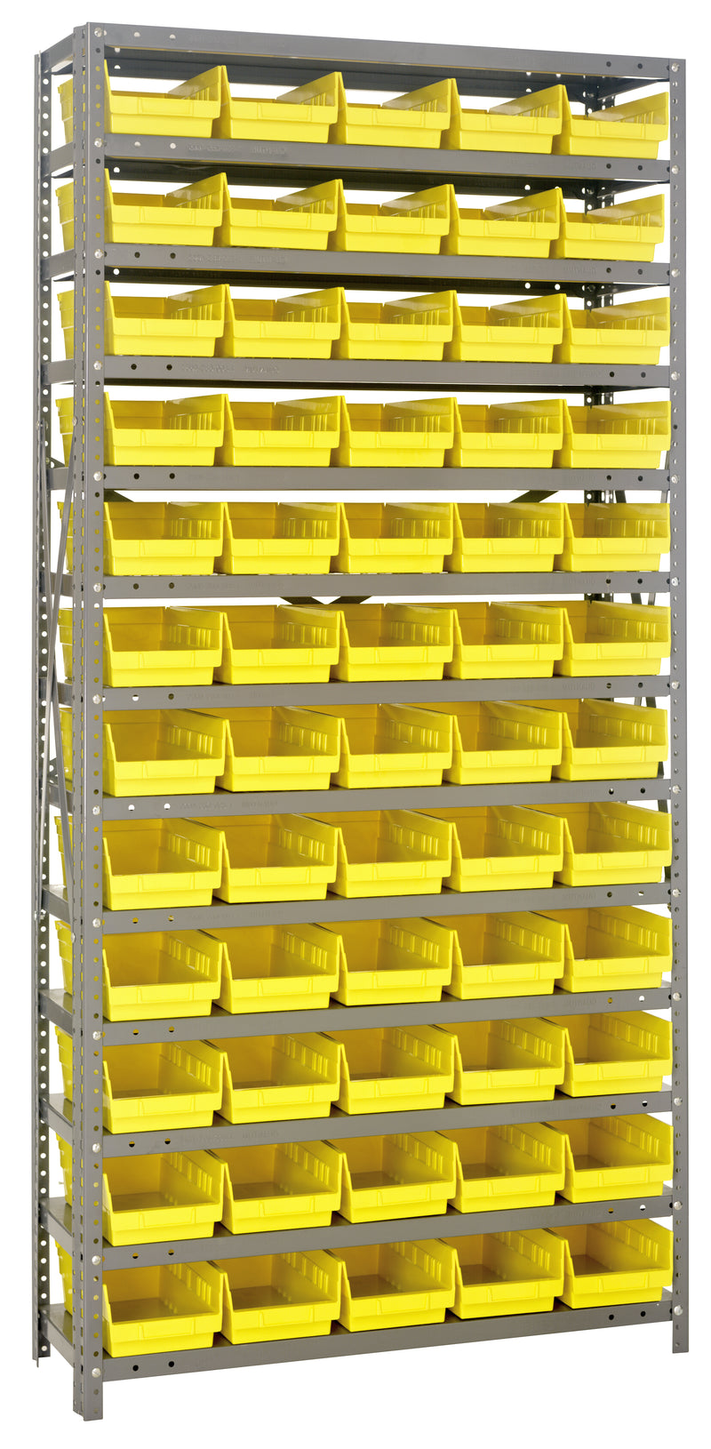 75" High - Economy Shelf Bin System w/ 13 Shelves