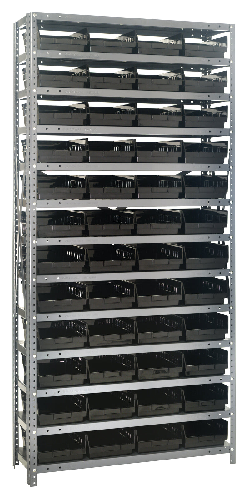 75" High - Economy Shelf Bin System w/ 13 Shelves