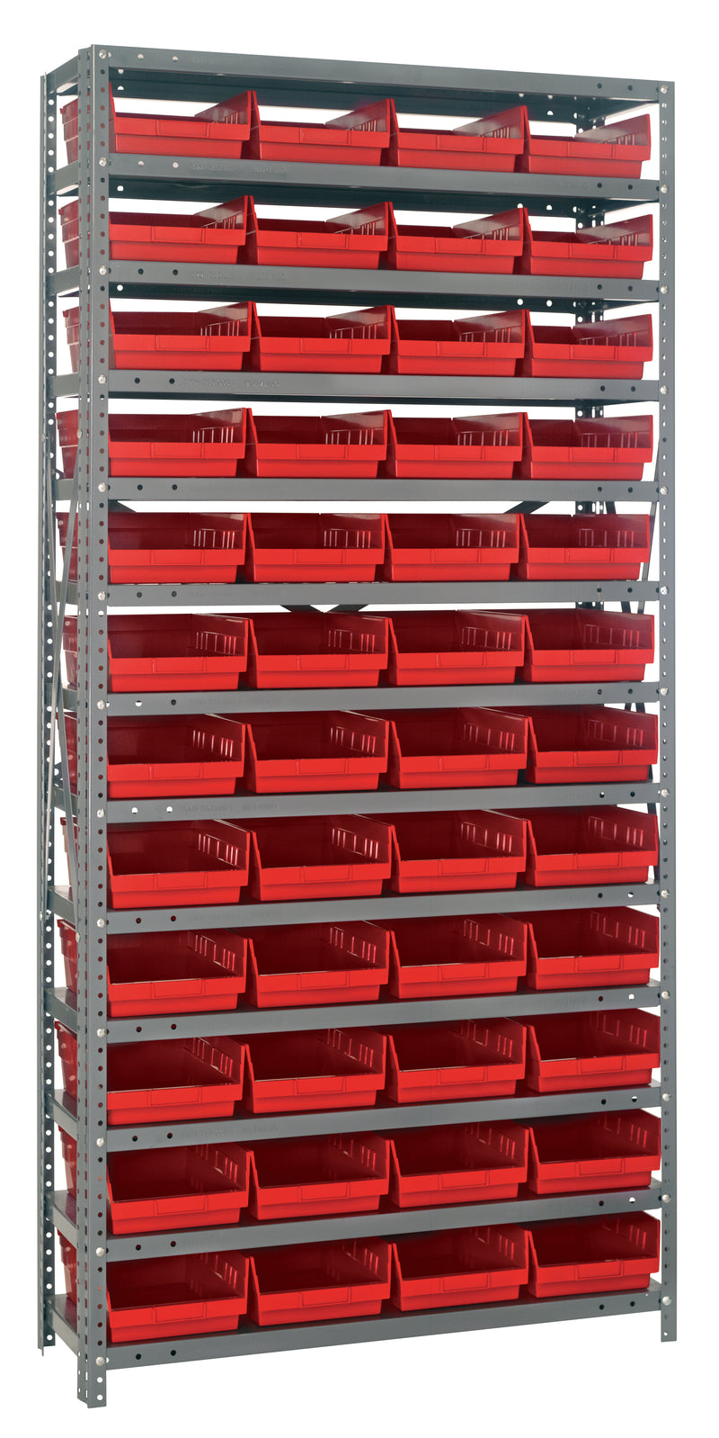 75" High - Economy Shelf Bin System w/ 13 Shelves
