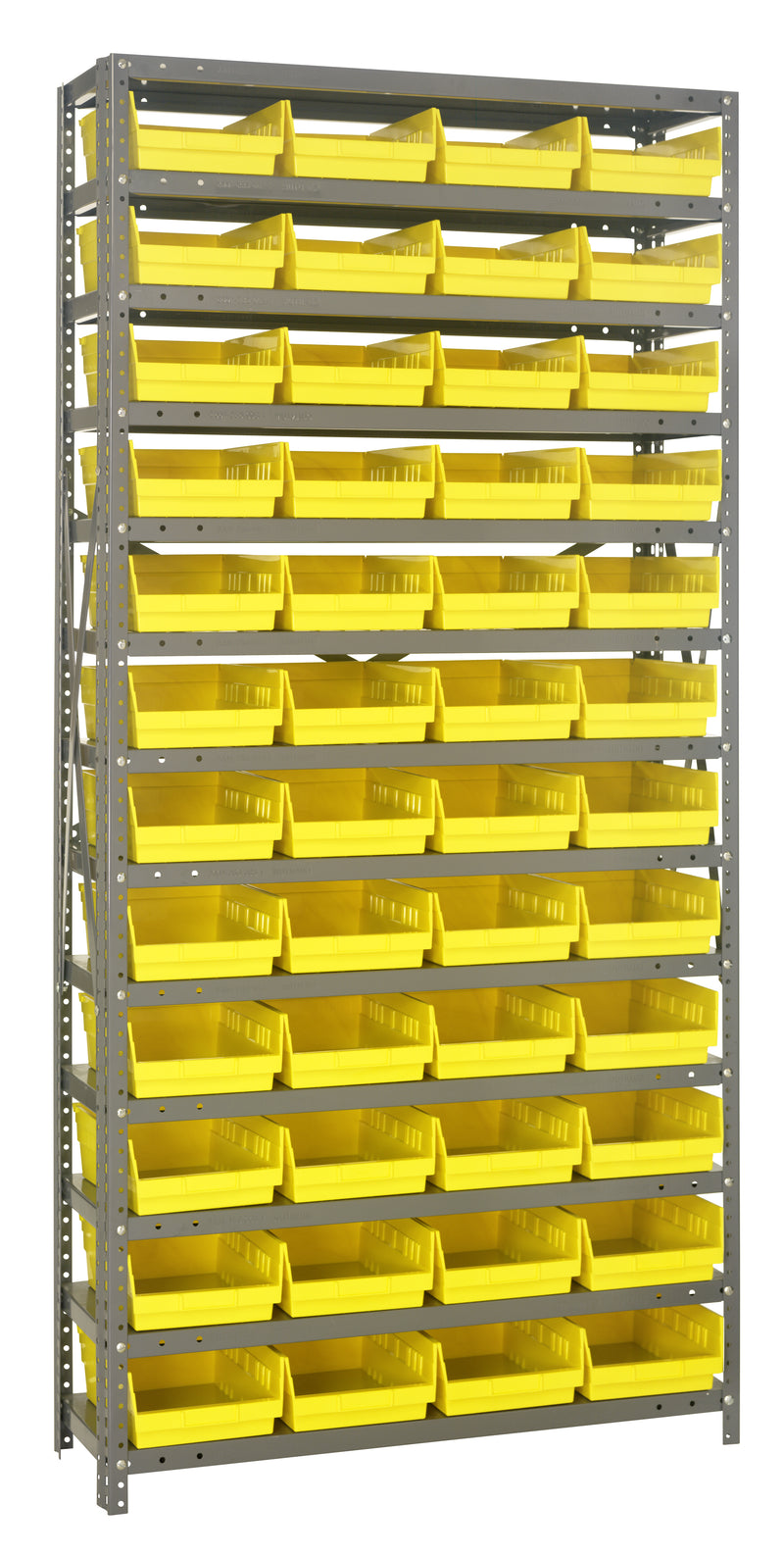 75" High - Economy Shelf Bin System w/ 13 Shelves