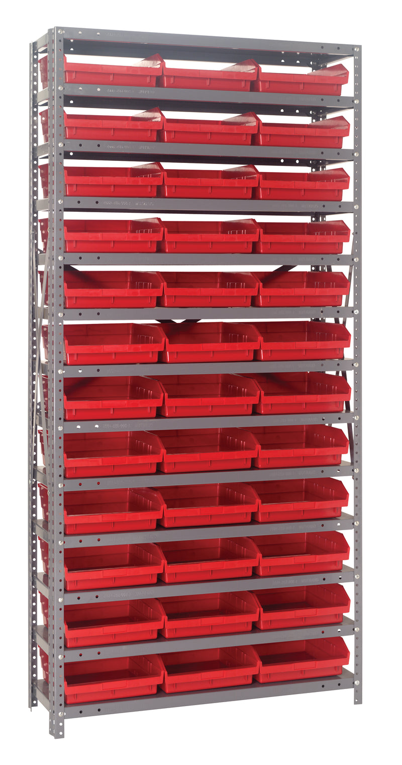 75" High - Economy Shelf Bin System w/ 13 Shelves