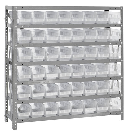 39" High - Economy Shelf Bin System w/ 7 Shelves