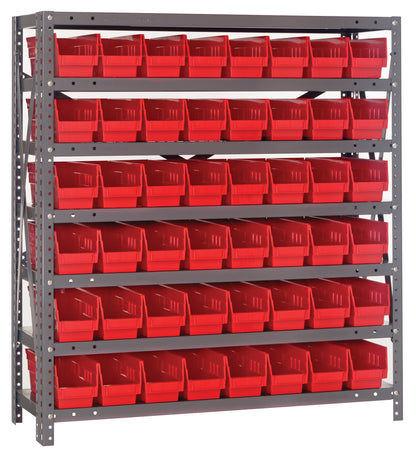 39" High - Economy Shelf Bin System w/ 7 Shelves