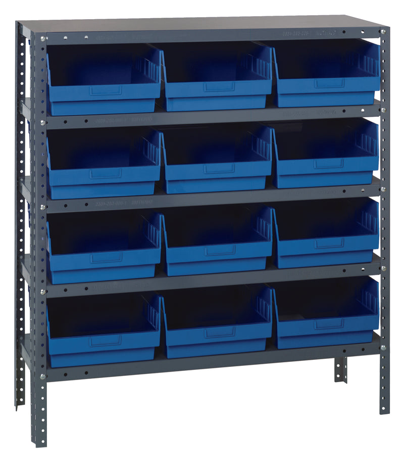 39" High - Large Bin Shelf System w/ 5 Shelves