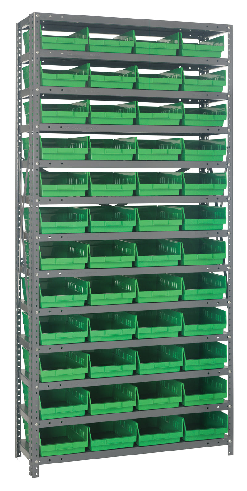 75" High - Economy Shelf Bin System w/ 13 Shelves