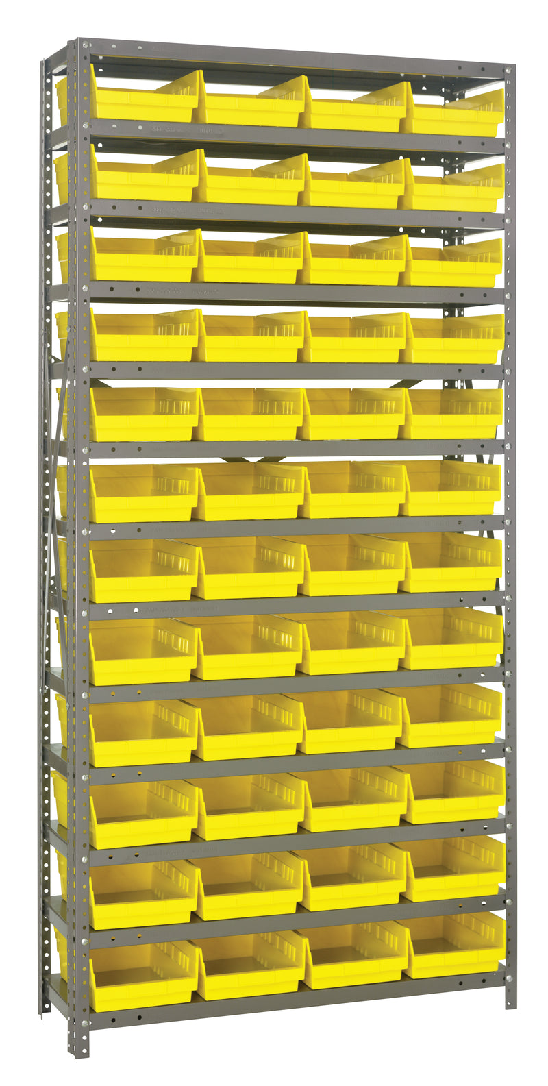75" High - Economy Shelf Bin System w/ 13 Shelves