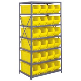 Quantum 24" Steel Shelving Systems – 24" x 36" x 75" – 2475-20-MIX to 2475-954 – 2475-951, 24" x 36" x 75"