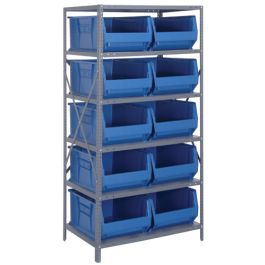 Quantum 24" Steel Shelving Systems – 24" x 36" x 75" – 2475-20-MIX to 2475-954 – 2475-20-MIXBL