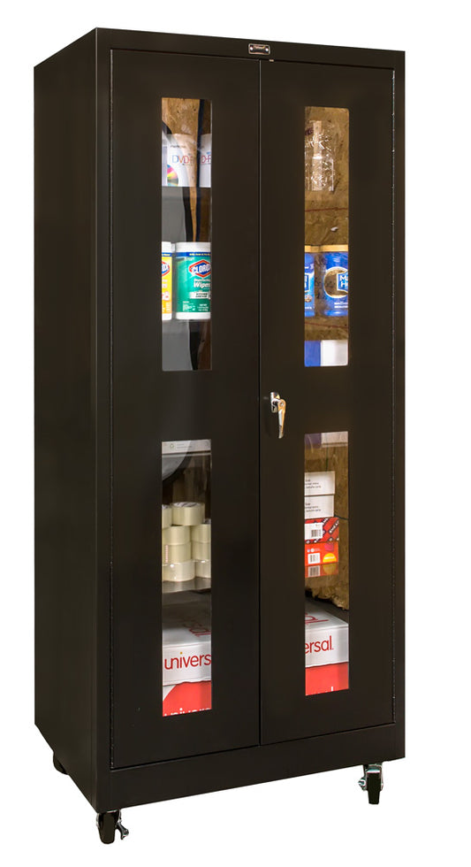 Mobile Storage Cabinet – Clear View Doors