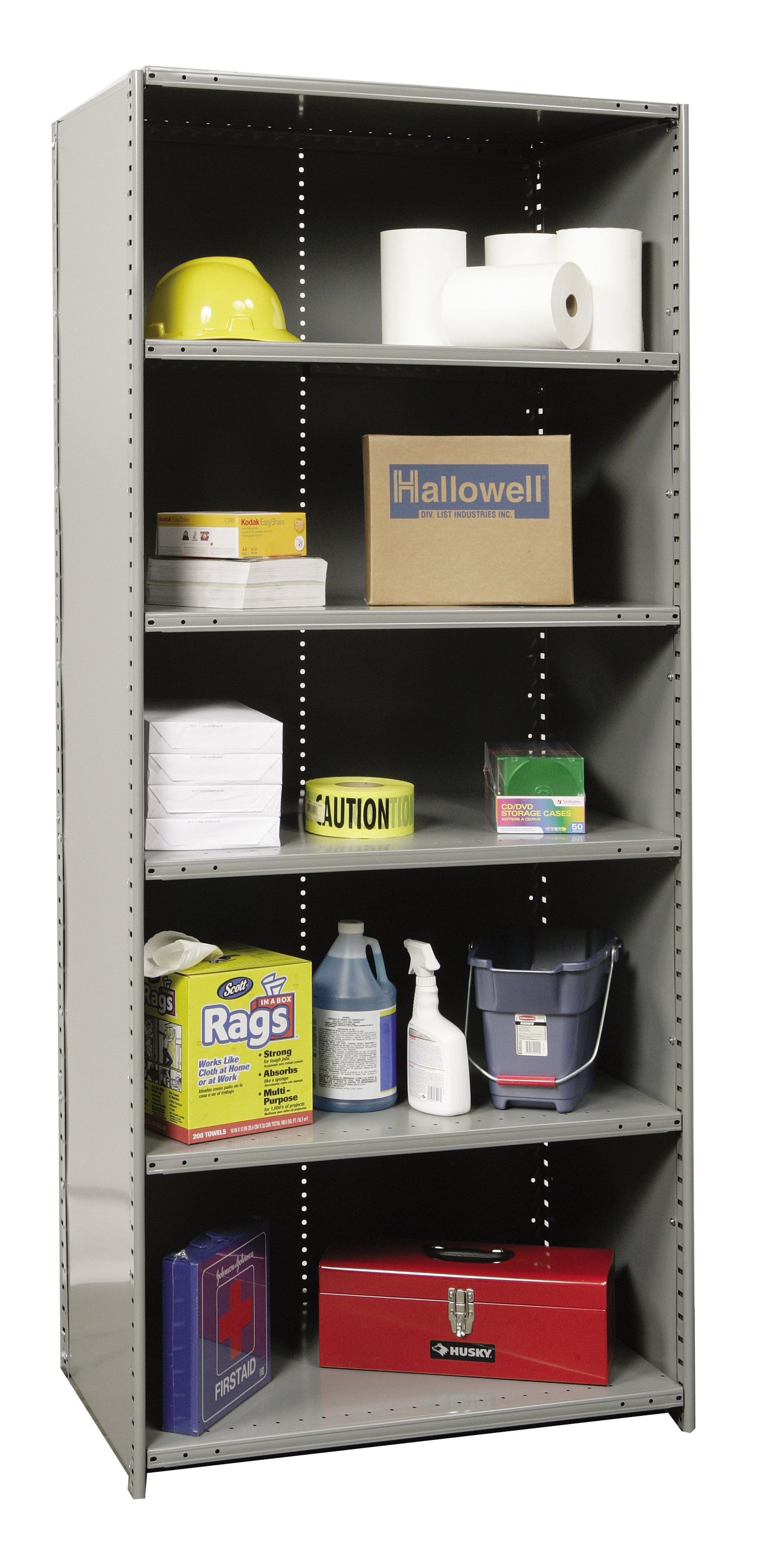Heavy Duty Closed Metal Shelving (up to 800 lbs./shelf)