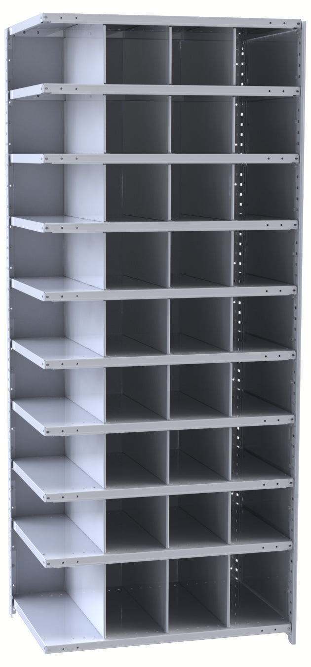 Metal Bin Shelving – Add-On Unit, 36"W x 12"D x 87"H