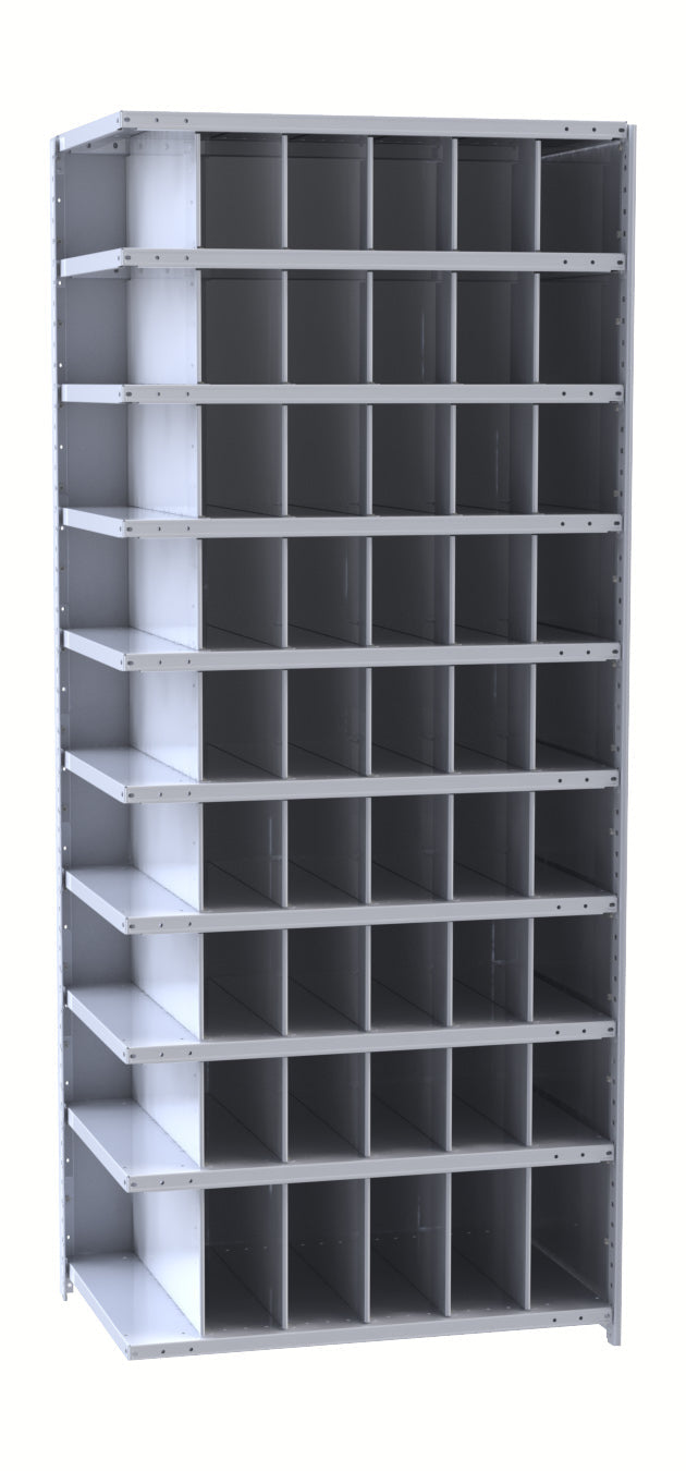 Metal Bin Shelving – Add-On Unit, 36"W x 18"D x 87"H