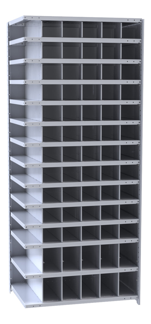 Metal Bin Shelving – Add-On Unit, 36"W x 12"D x 87"H