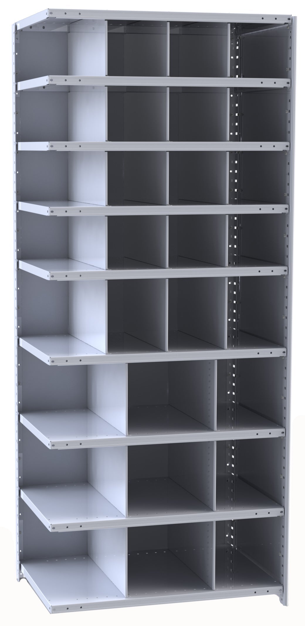 Metal Bin Shelving – Add-On Unit, 36"W x 12"D x 87"H