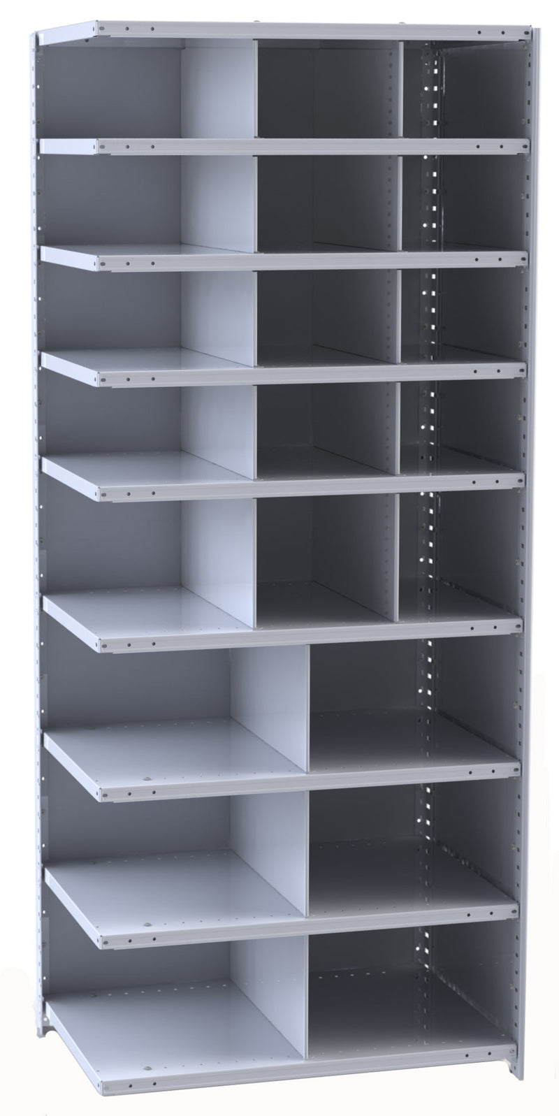 Metal Bin Shelving – Add-On Unit, 36"W x 18"D x 87"H