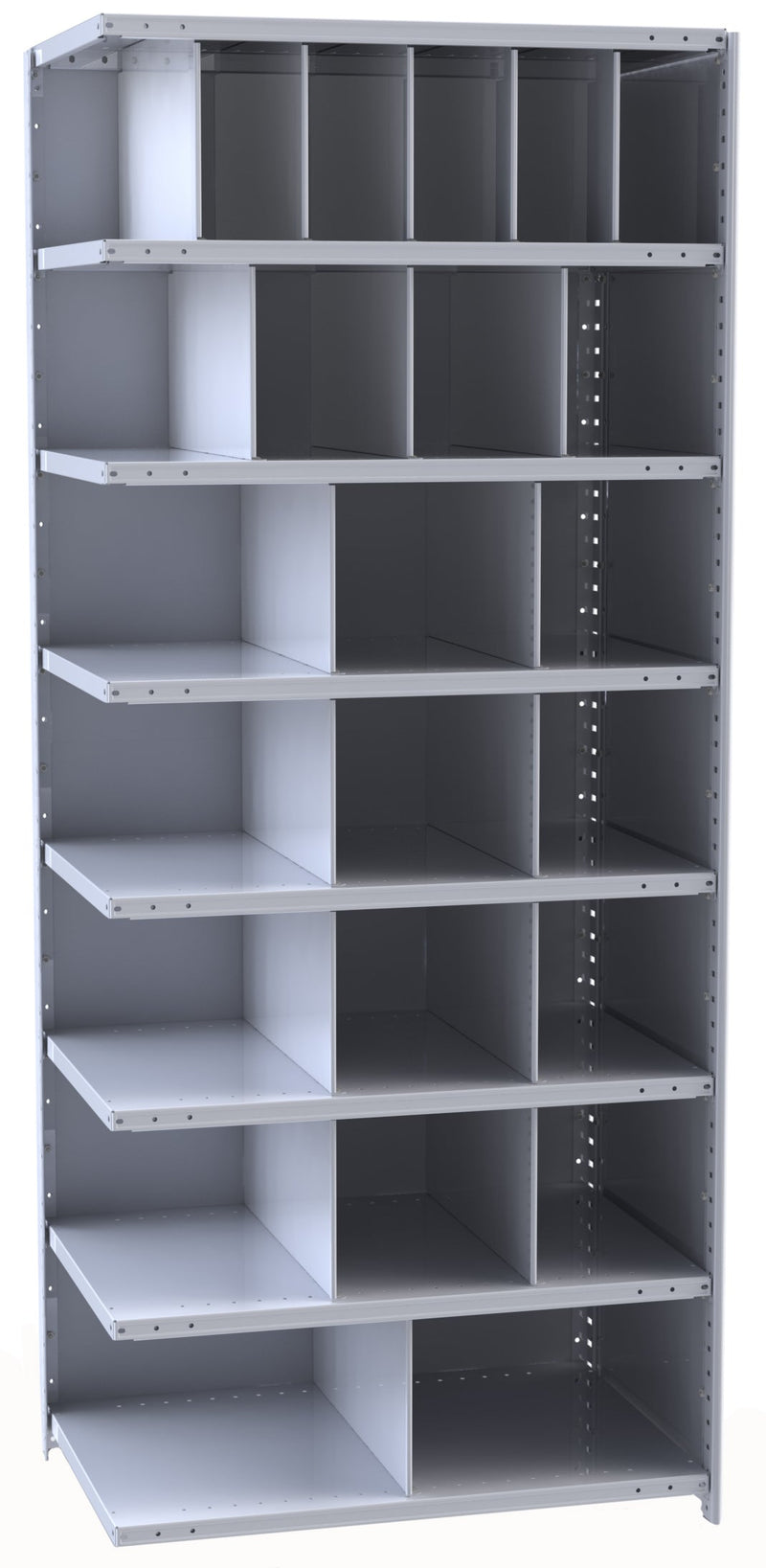 Metal Bin Shelving – Add-On Unit, 36"W x 24"D x 87"H