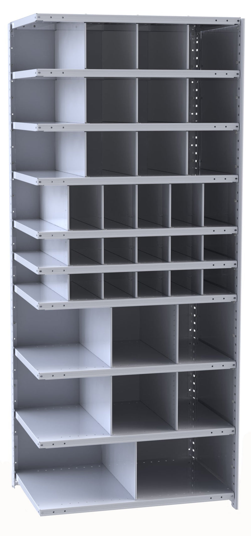 Metal Bin Shelving – Add-On Unit, 36"W x 18"D x 87"H