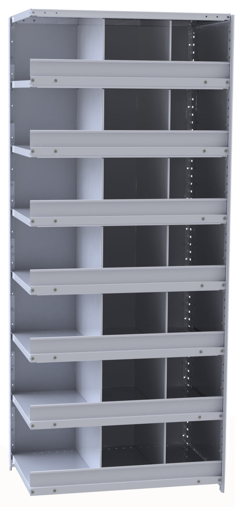 Metal Bin Shelving – Add-On Unit, 36"W x 24"D x 87"H