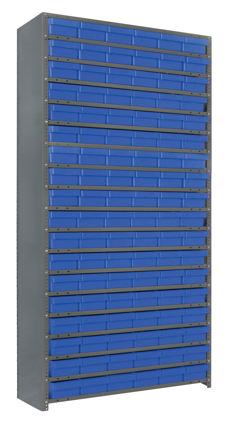 75" High - Closed Drawer Shelf System