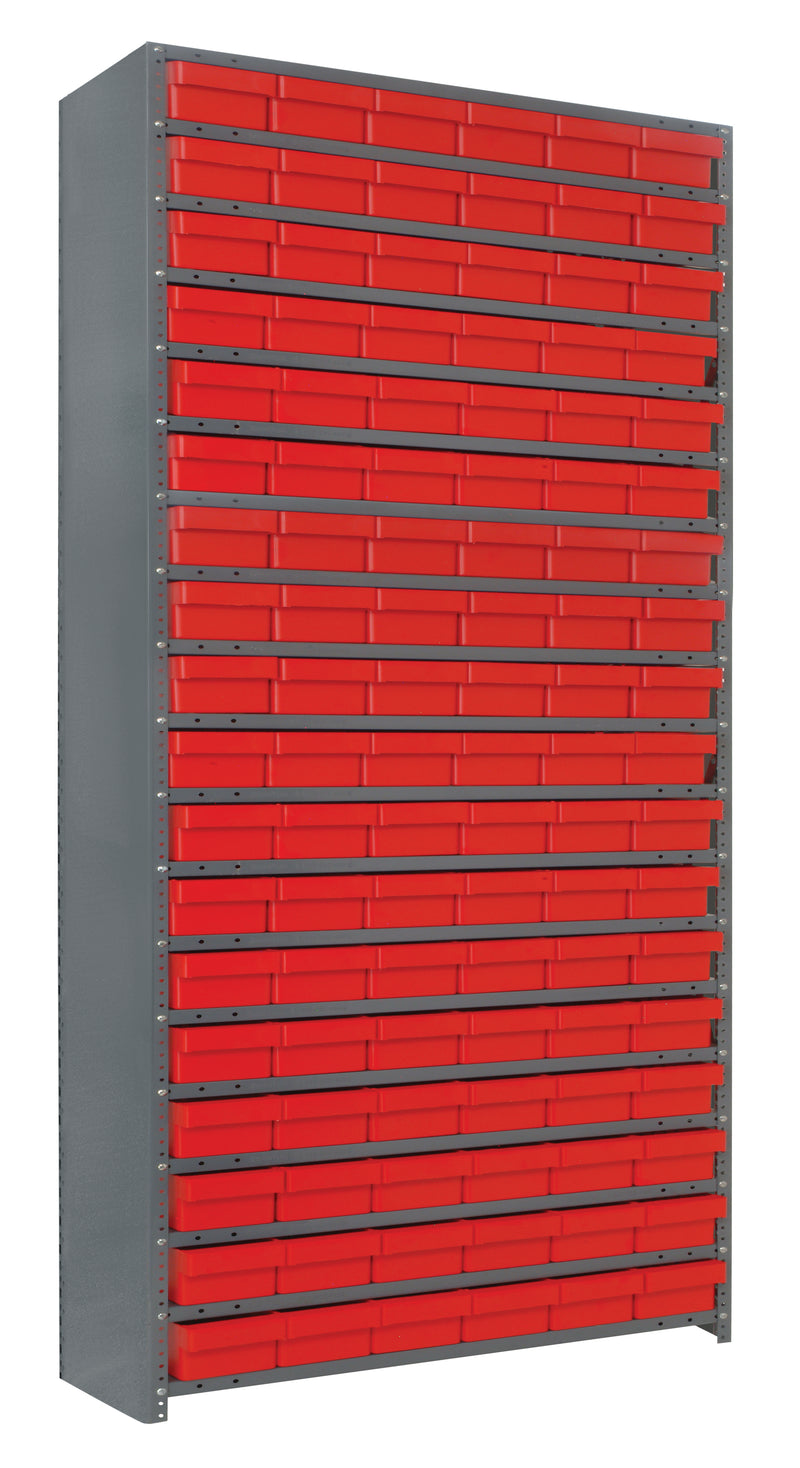 75" High - Closed Drawer Shelf System