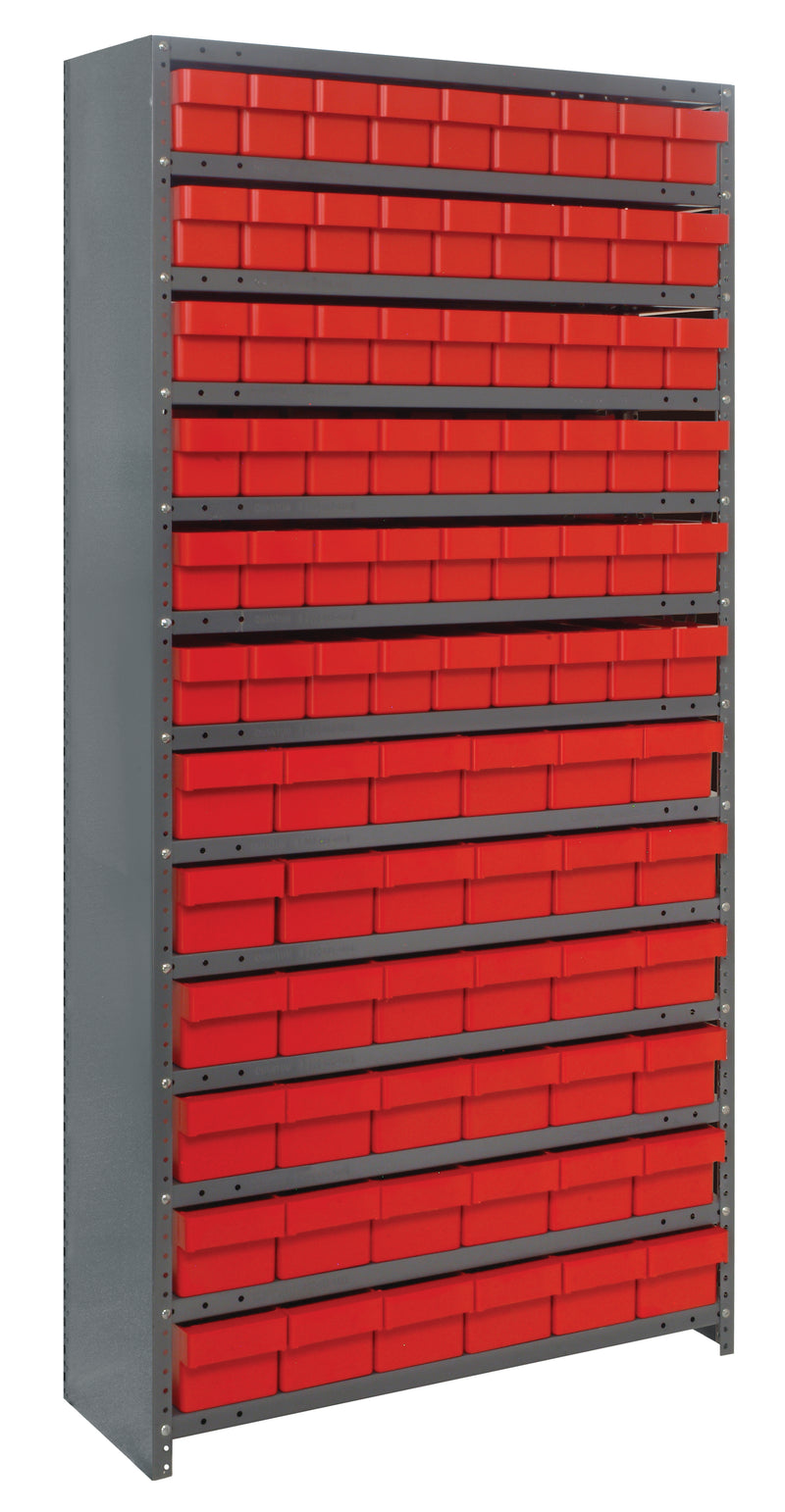 75" High - Closed Drawer Shelf System
