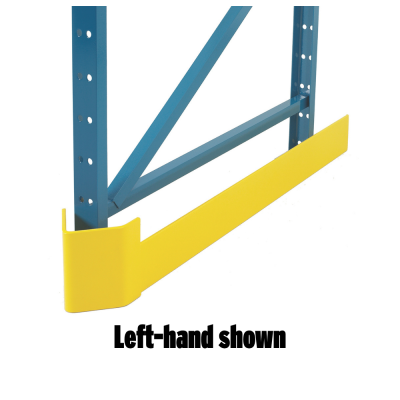 Blue metal shelf support