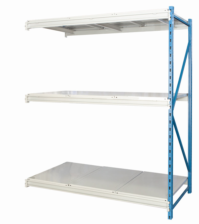 87" High Bulk Racking - Steel Shelf Deck
